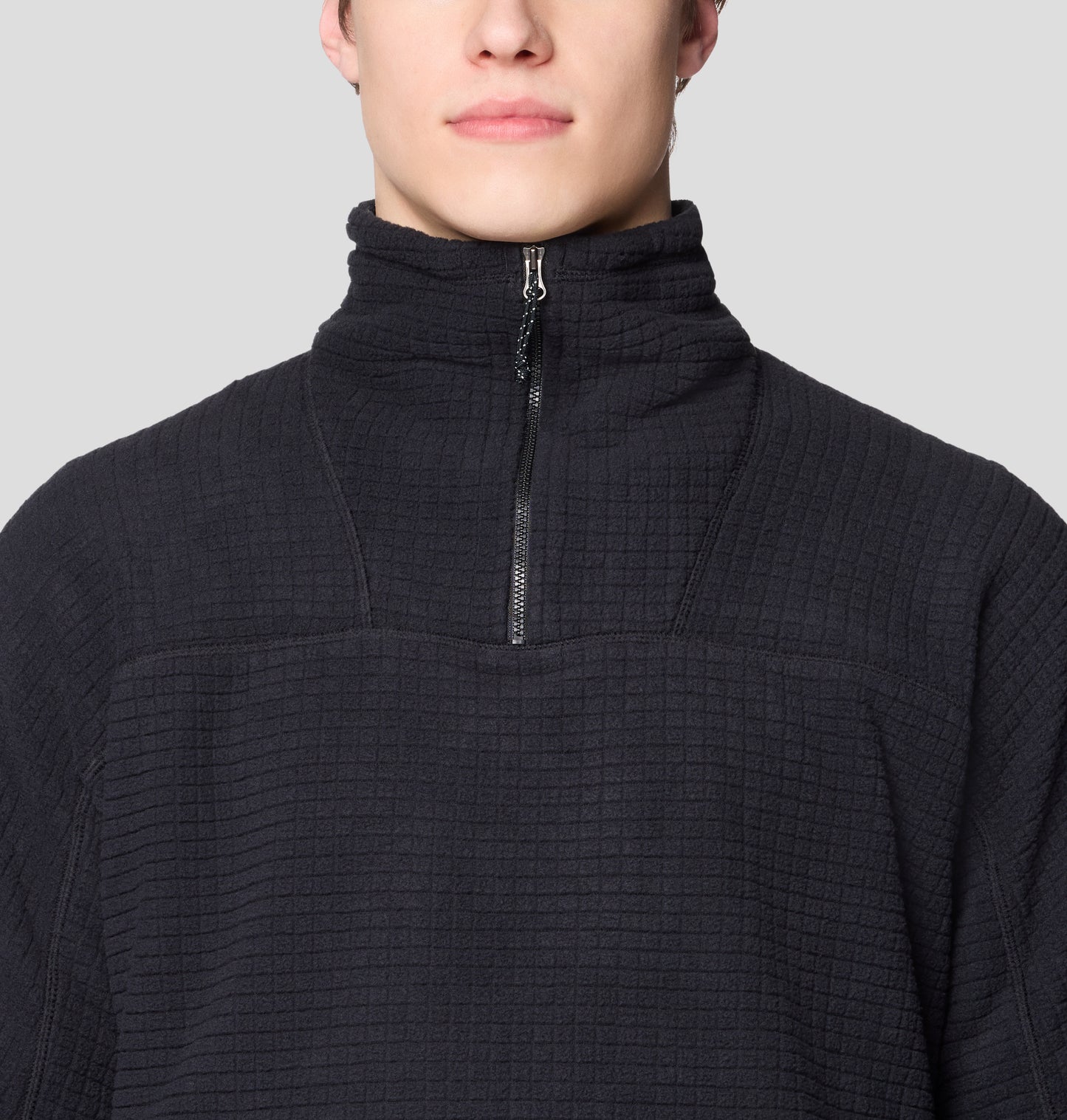 Mountain Hardwear Men Black Summit Grid Big Grid Fleece