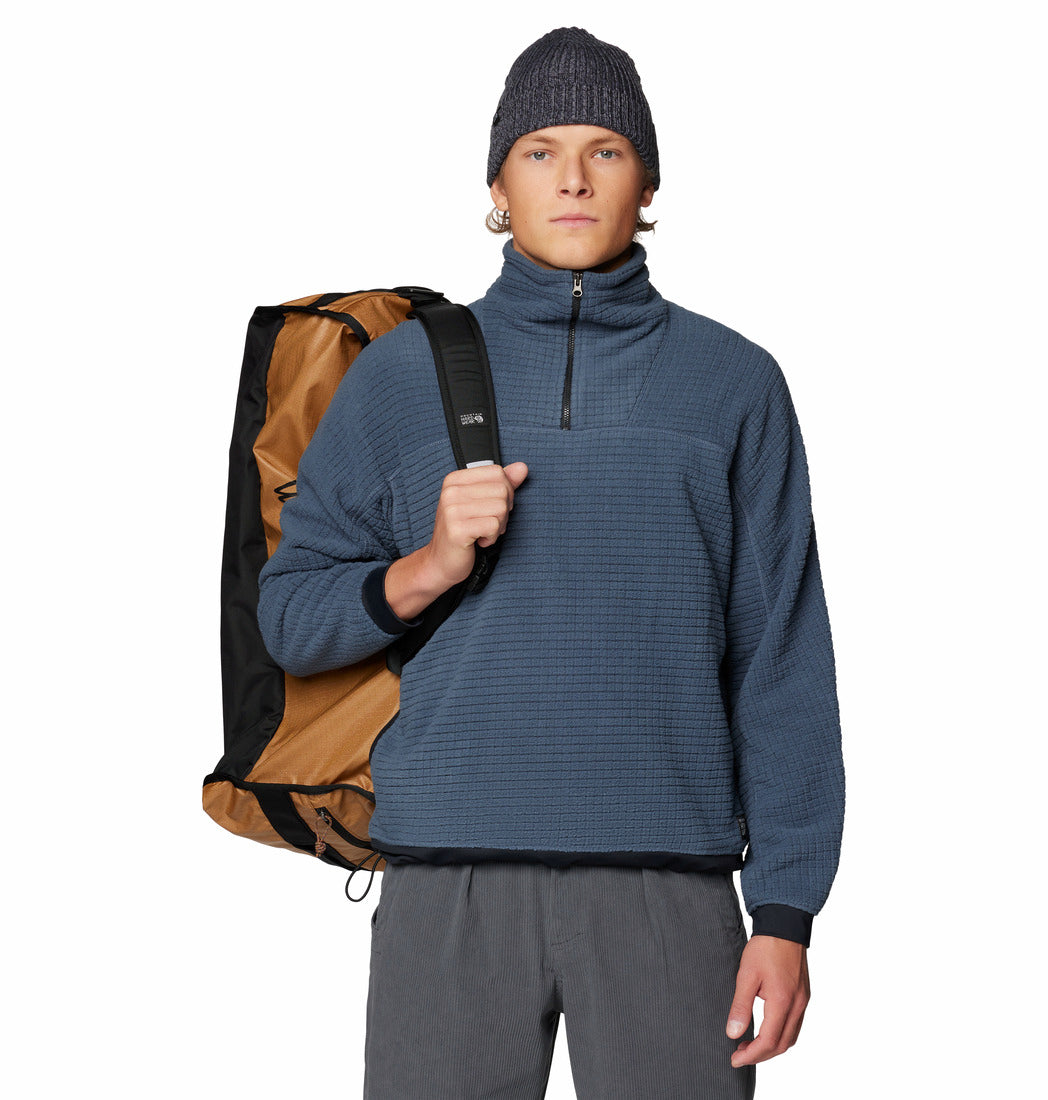 Mountain Hardwear Men Blue Summit Grid Big Grid Half Zip Fleece