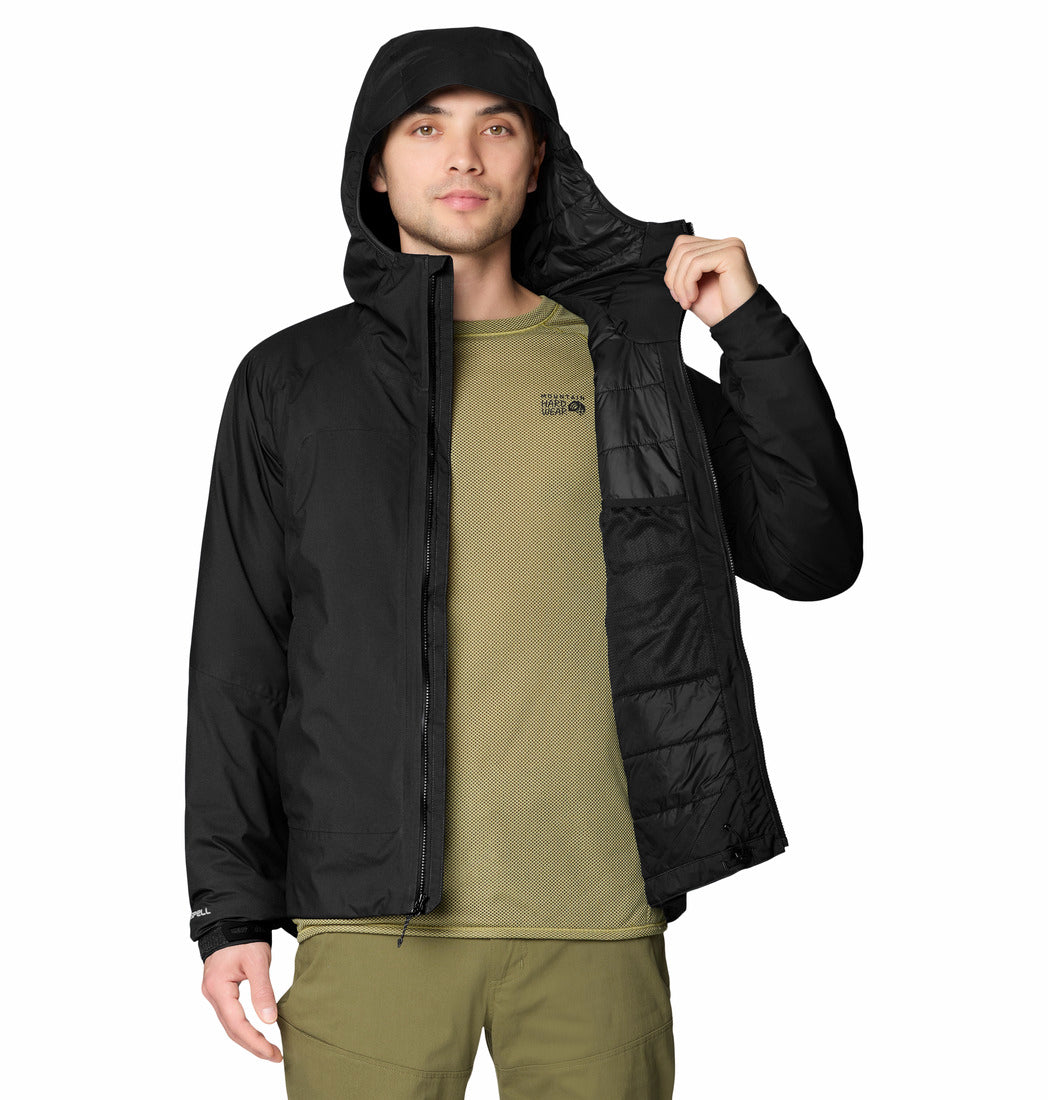 Mountain Hardwear Men Black Stretch Ozonic Insulated Jacket