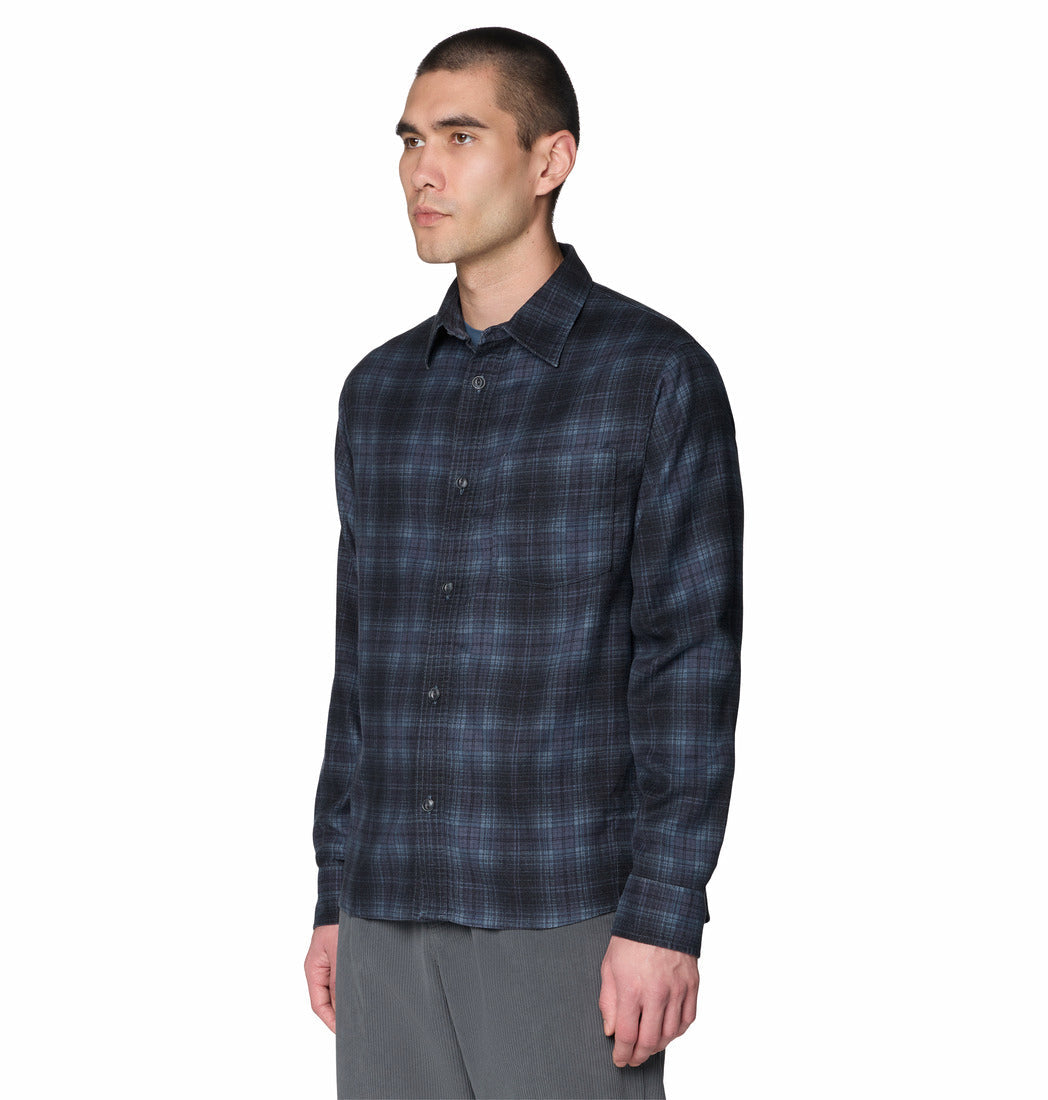 Mountain Hardwear Men Blue A-Side Long Sleeve Shirt