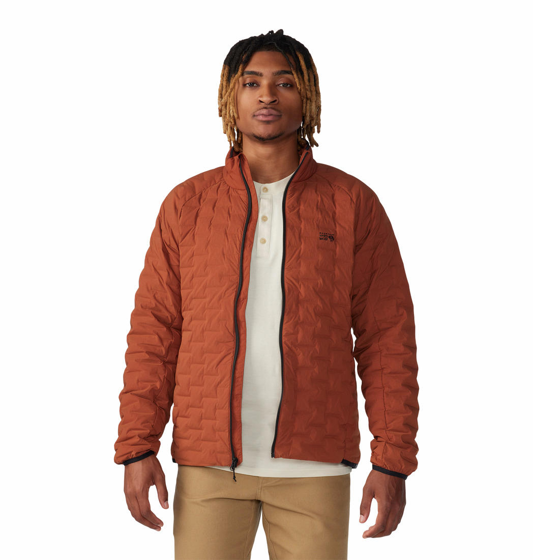 Mountain Hardwear Men Brown Stretchdown Light Down Jacket