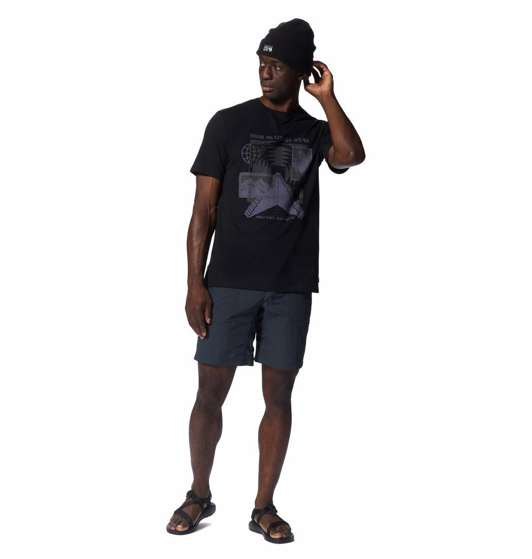Mountain Hardwear Men Black UPF 50 Stryder Shorts (Sun Protection)