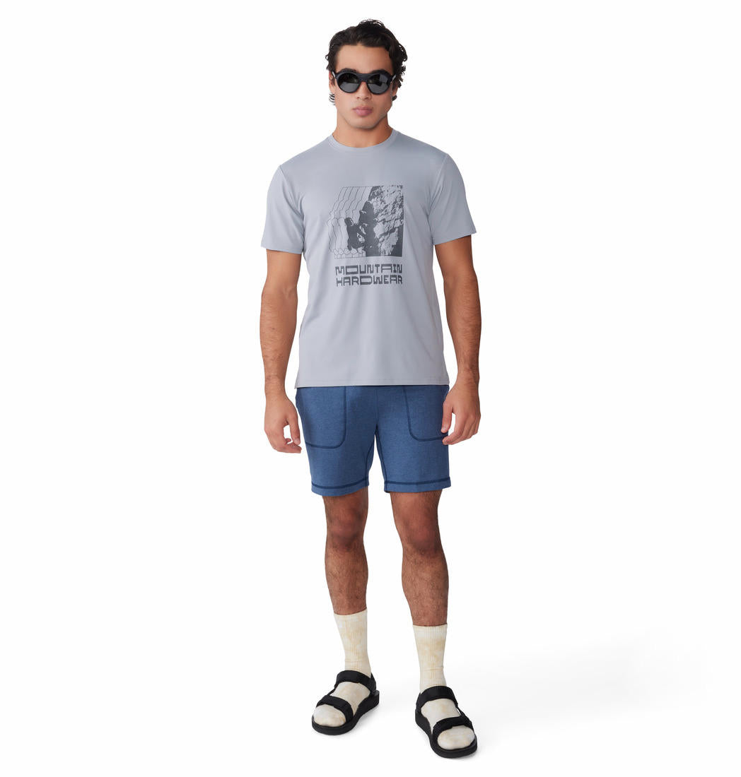Mountain Hardwear Men Grey UPF 50 Sunblocker Tshirt (Sun Protection)