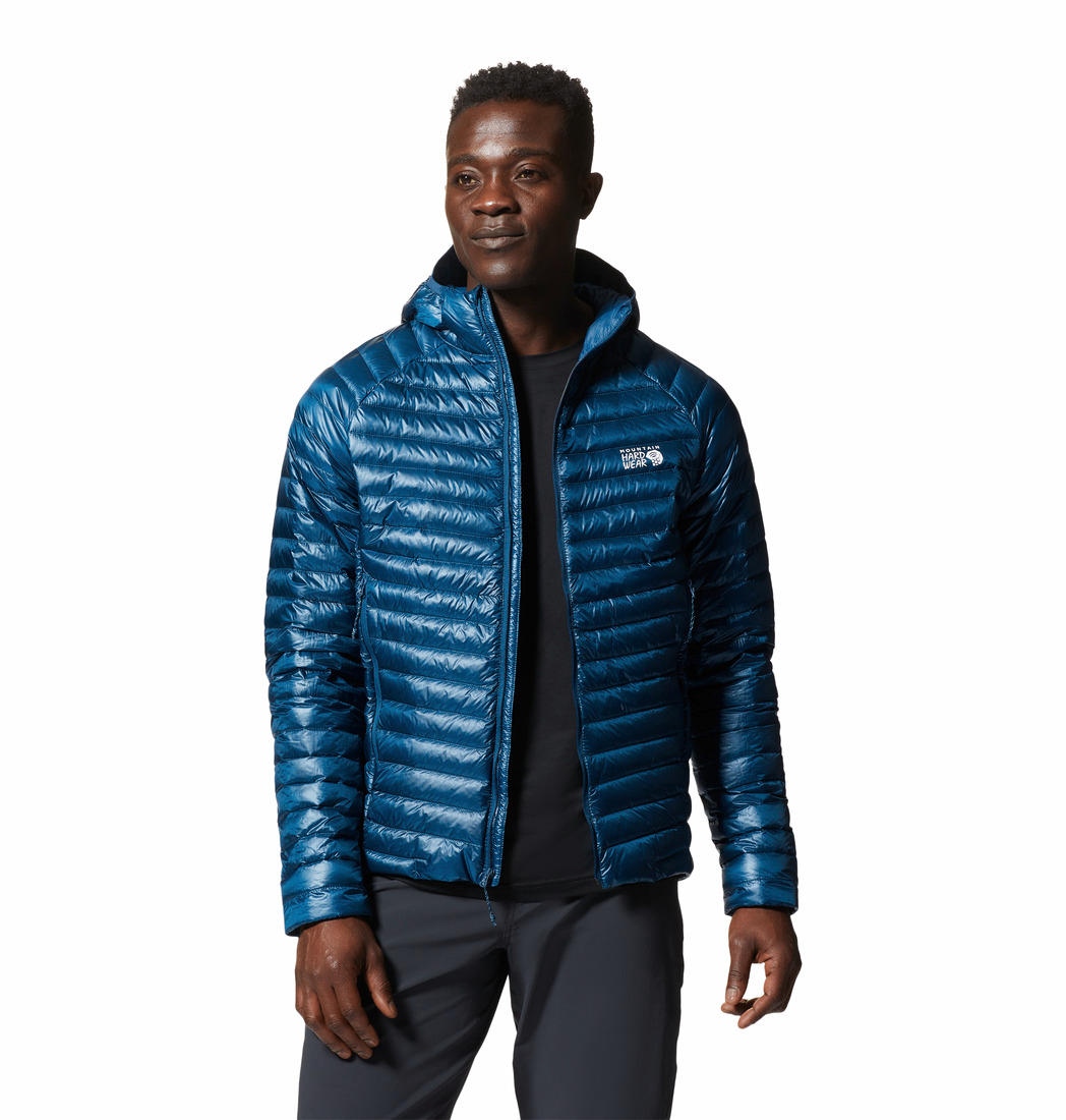 Mountain Hardwear Men Blue Q.Shield Ghost Whisperer Down Jacket
