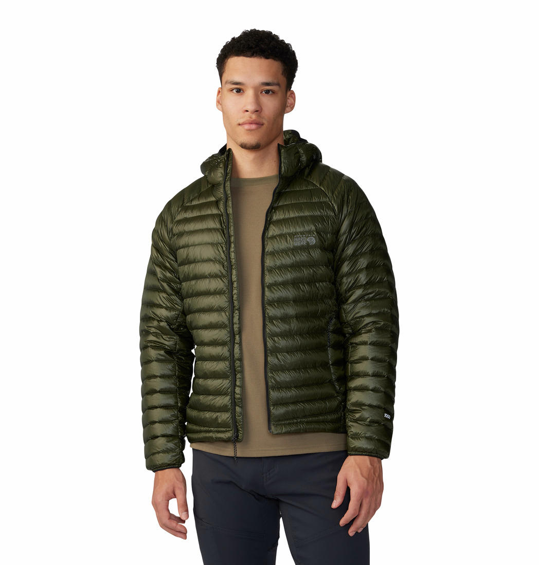 Mountain Hardwear Men Green Q.Shield Ghost Whisperer UL Down Jacket
