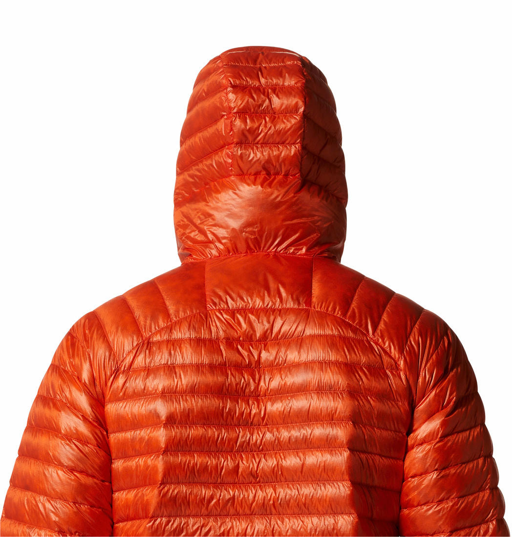 Mountain Hardwear Men Orange Q.Shield Ghost Whisperer UL Down Jacket