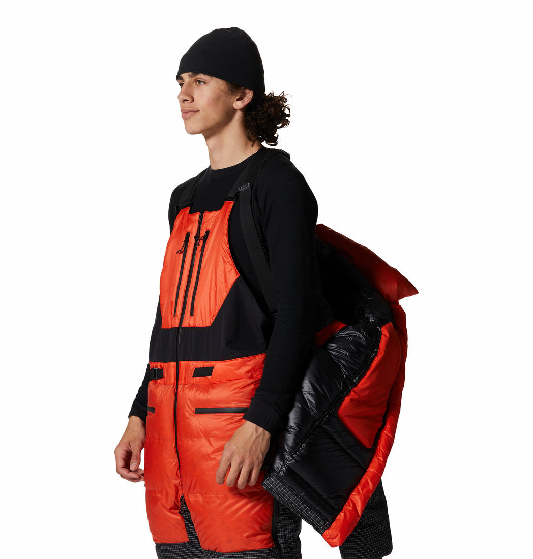 Mountain Hardwear Men Orange PERTEX Absolute Zero Parka Jacket