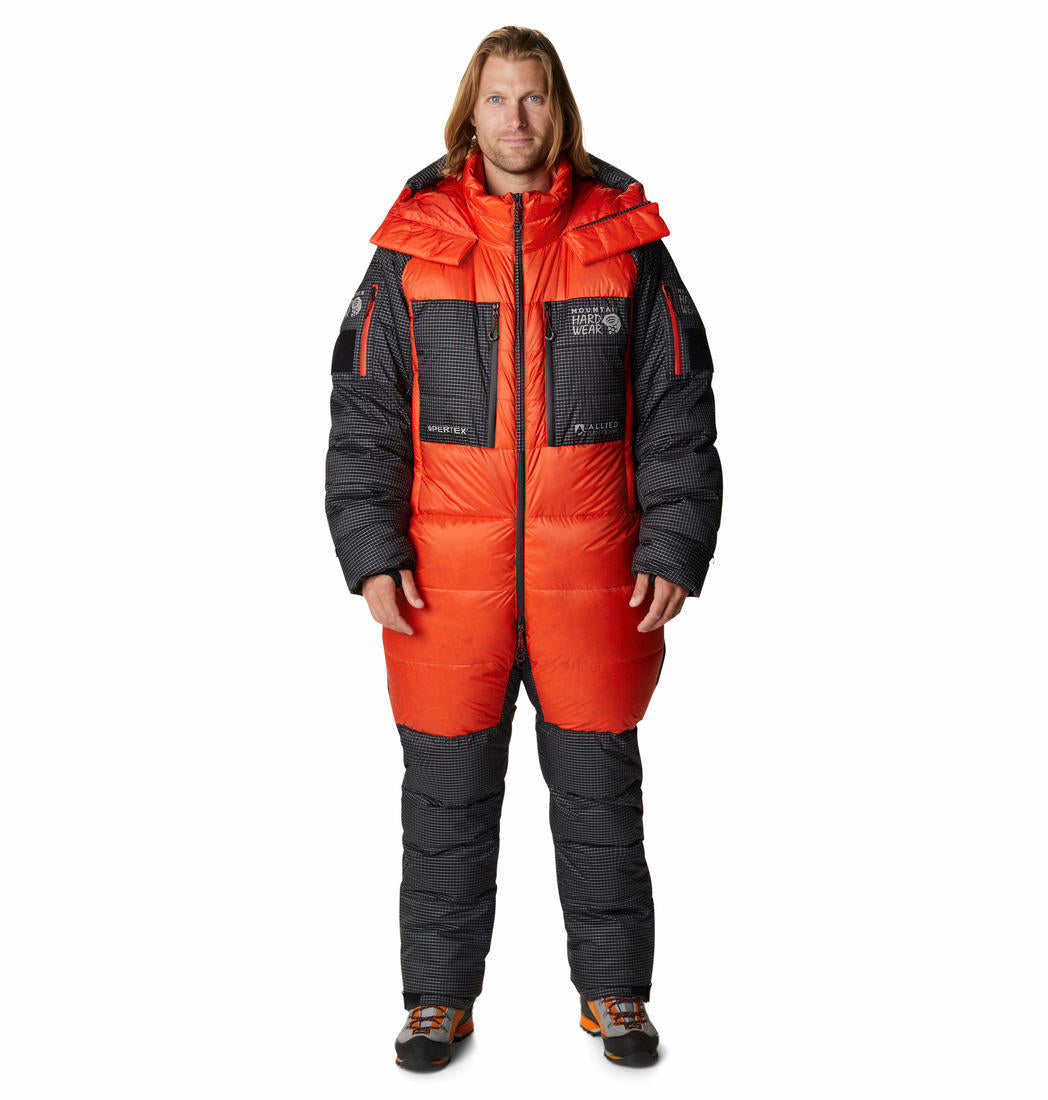 Mountain Hardwear Men Orange PERTEX Absolute Zero Insulated Suit
