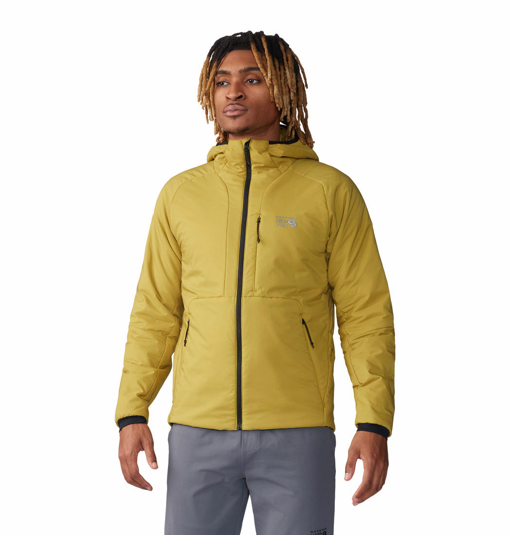 Mountain Hardwear Men Brown Primaloft Active Kor Stasis Down Jacket