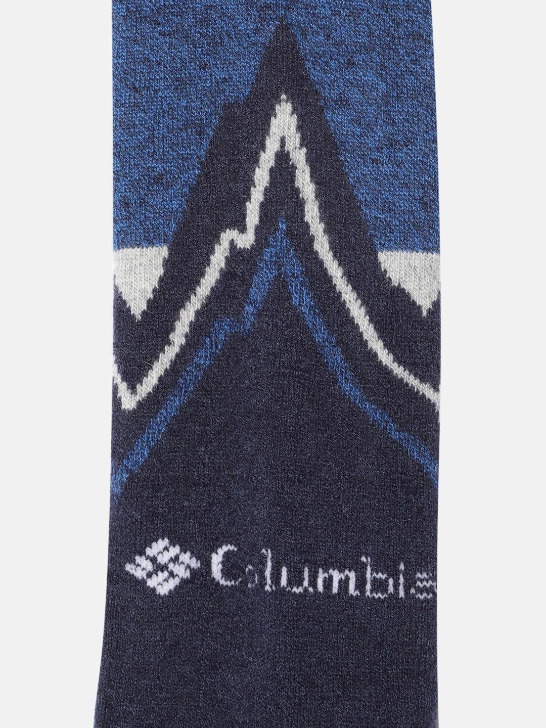 Columbia Unisex Blue SOCKS UX 1P SKI OTC/LARGE 1P C (1 Pair) (Non Returnable)