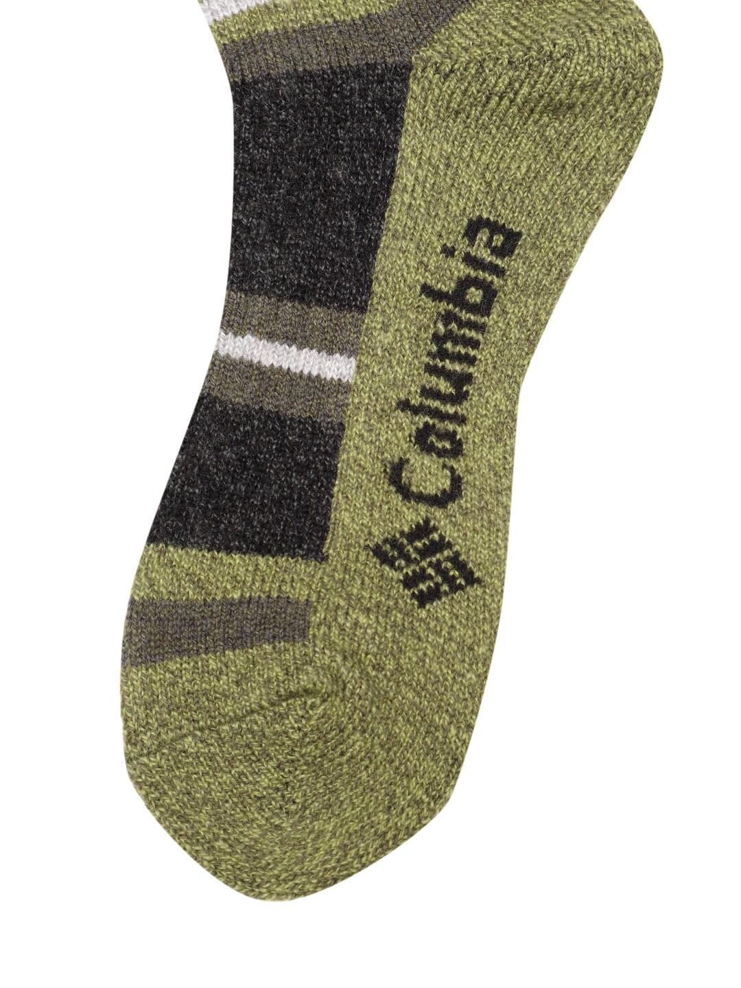 Columbia Men Grey Repreve Marl Stripe Wool Crew (2 Pair) (Non Returnable)