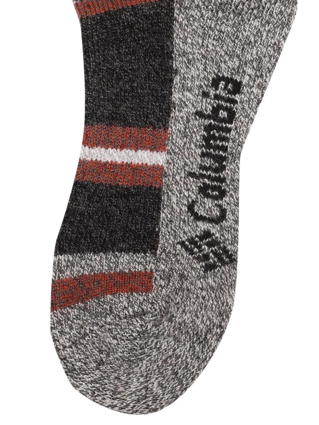 Columbia Men Grey Repreve Marl Stripe Wool Crew (2 Pair) (Non Returnable)