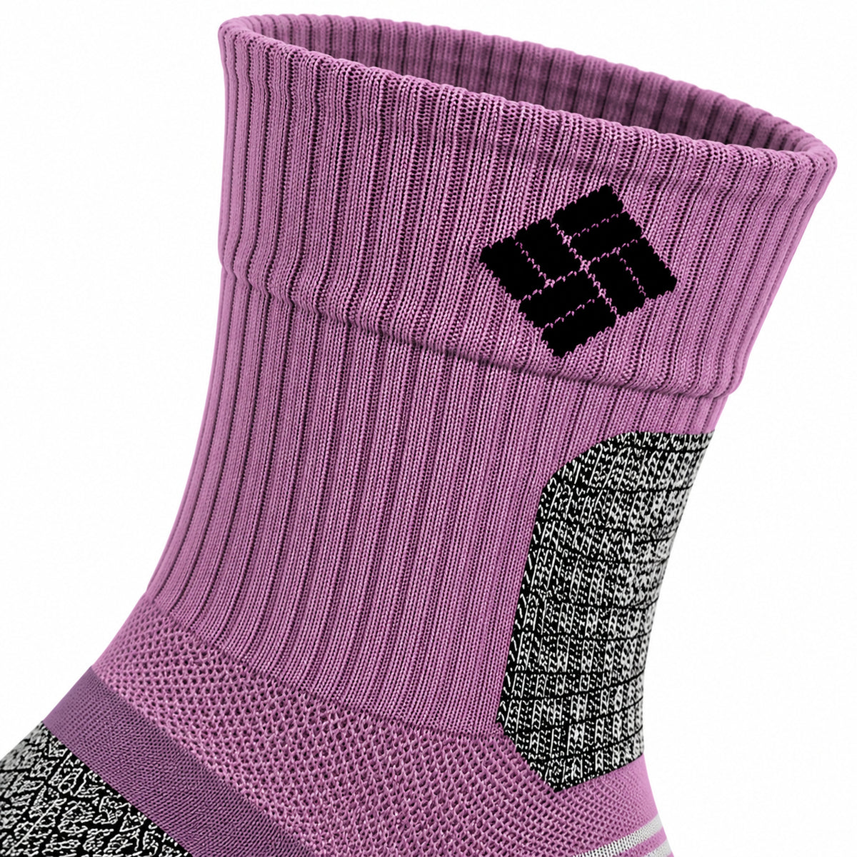 Columbia Unisex Purple Hike Crew Crop Socks (Non Returnable)