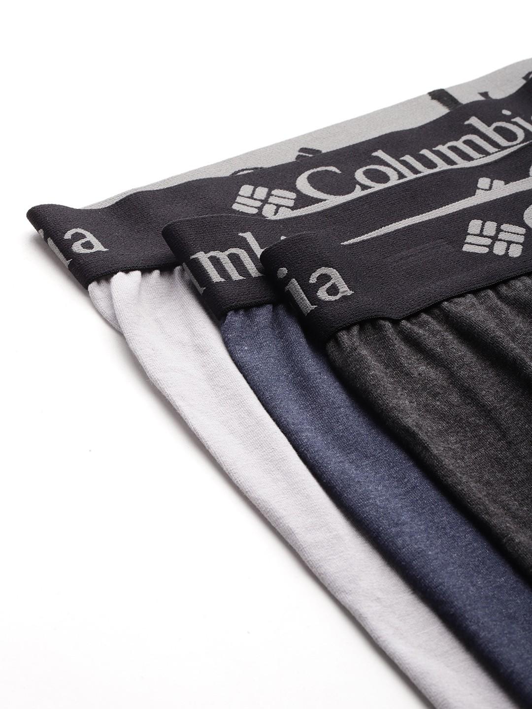 Columbia Men Multicolor Performance Stretch Boxer Briefs - Pack of 3 (Non-Returnable)
