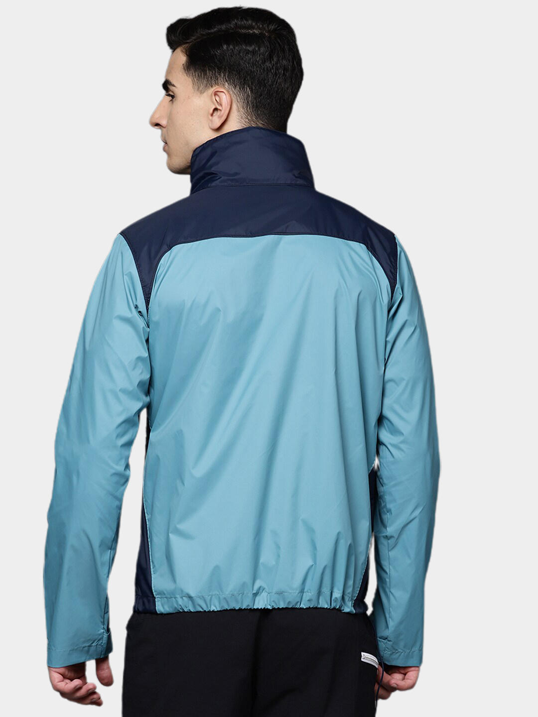 Columbia Men's Navy Blue Omni-Shield Glennaker Lake Water Repellent Hooded Jacket