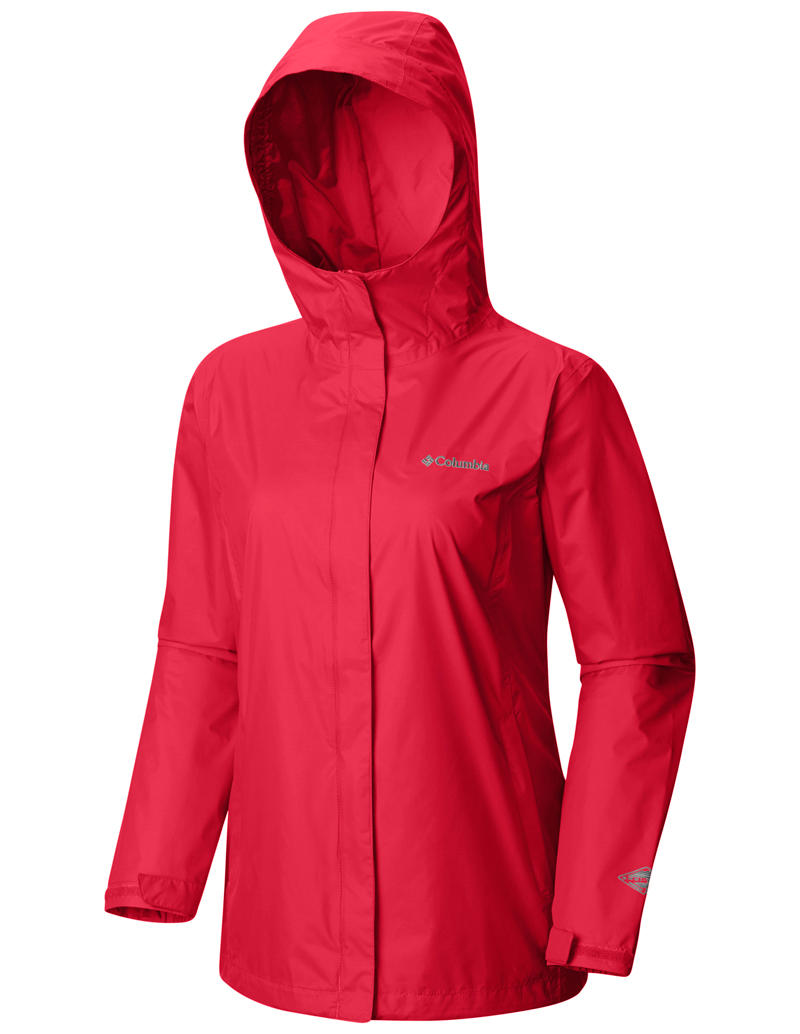 Columbia Women’s Red Arcadia II Waterproof Jacket