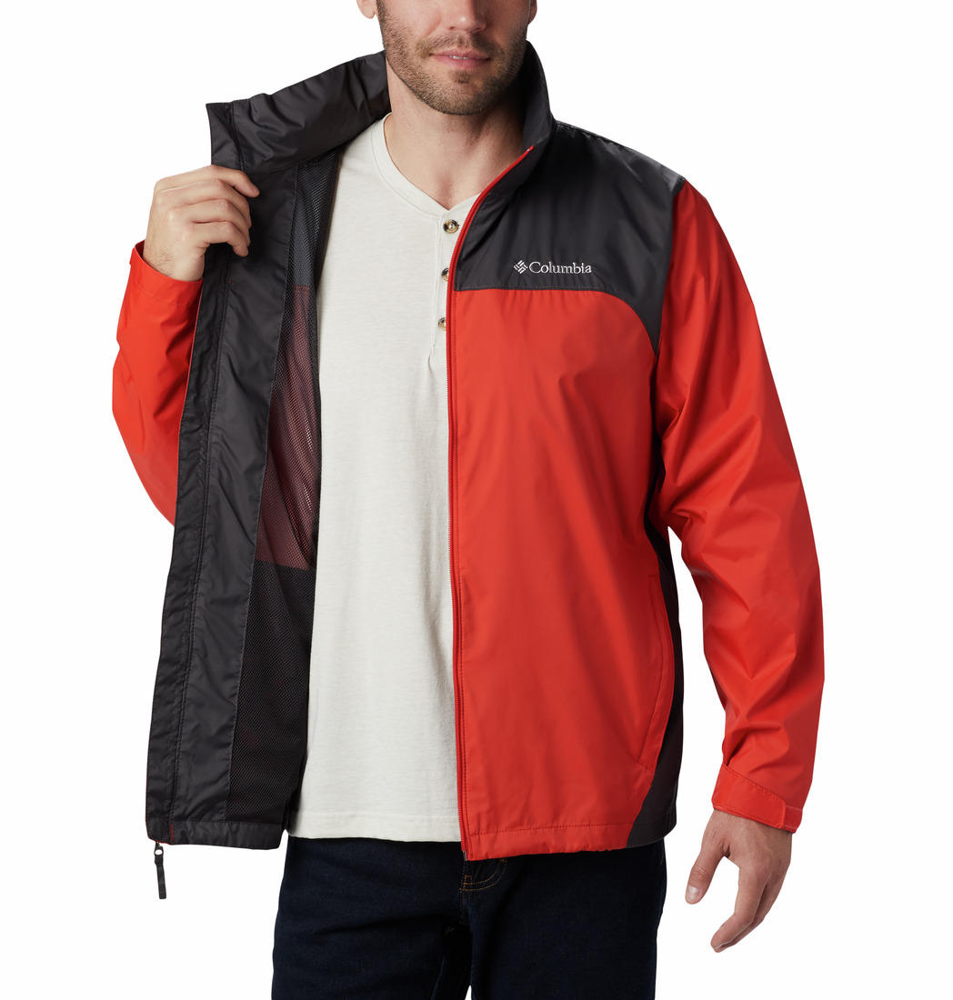 Columbia Men Orange Glennaker Lake Rain Jacket