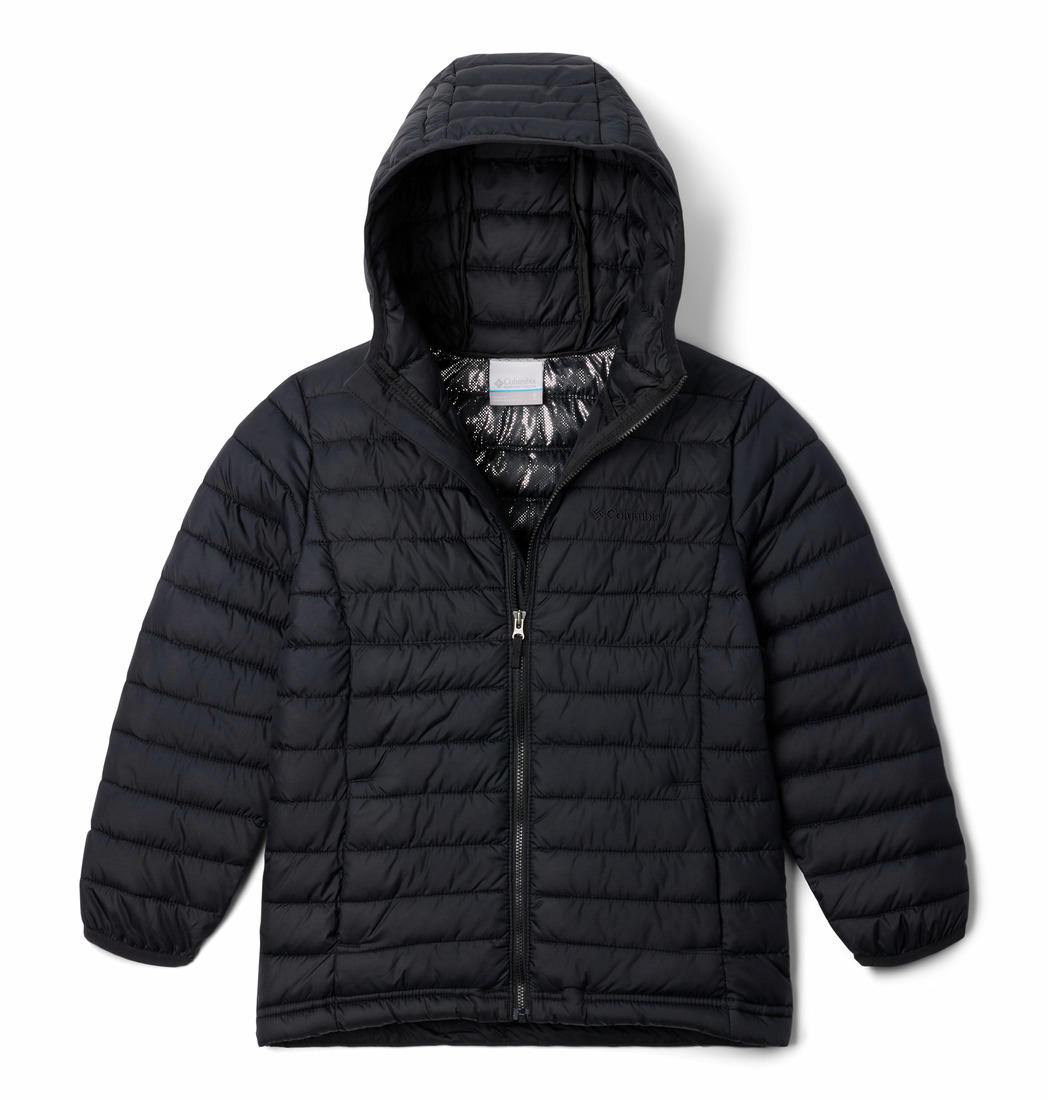 Columbia Kids Boys Black Powder Lite II Hooded Jacket