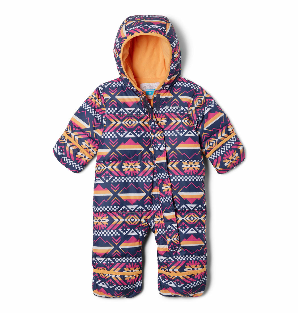 Columbia Kids Infant Orange Snuggly Bunny Bunting Romper