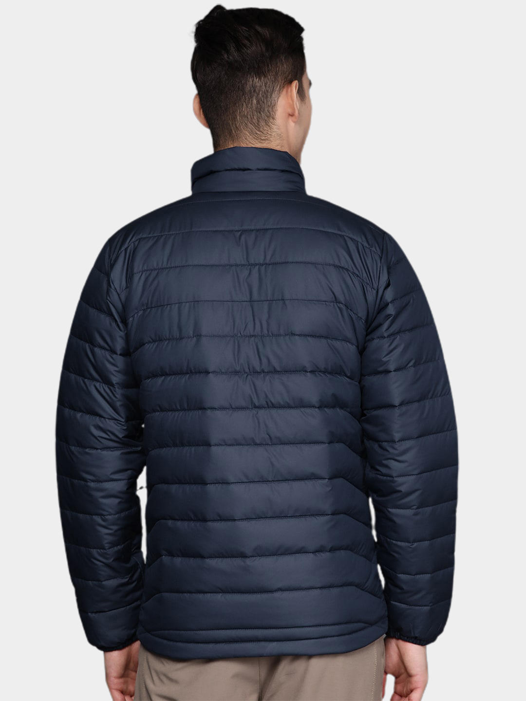 Columbia Men Navy Blue Omni-Heat Reflective Powder Lite Down Jacket