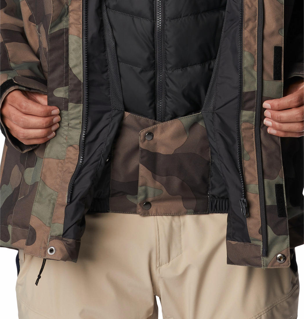 A Men Wearing Columbia Men Green Whirlibird IV Interchange Jacket