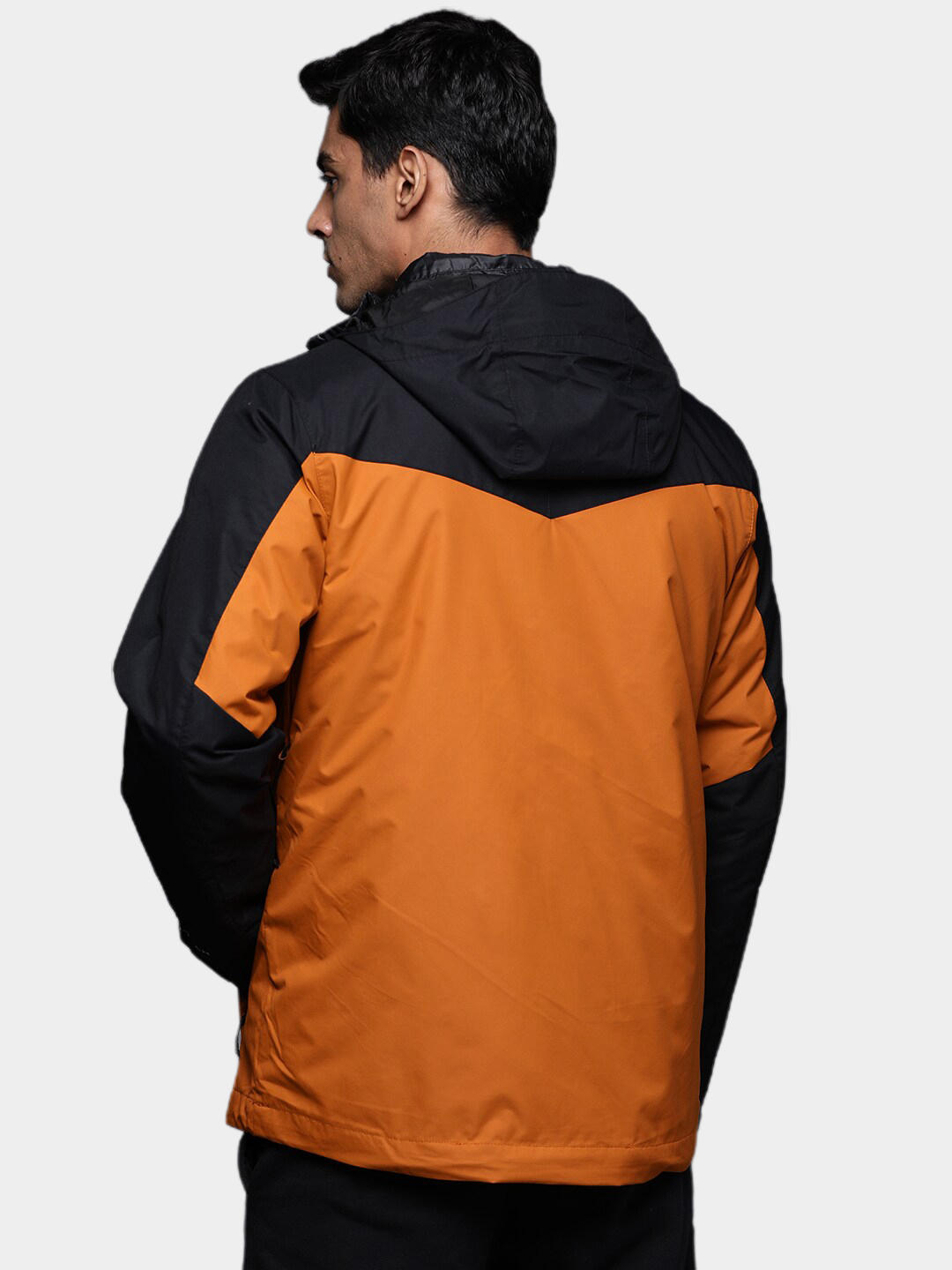 Columbia Men Orange Omni-Heat Reflective Whirlibird IV Hooded Interchange Jacket