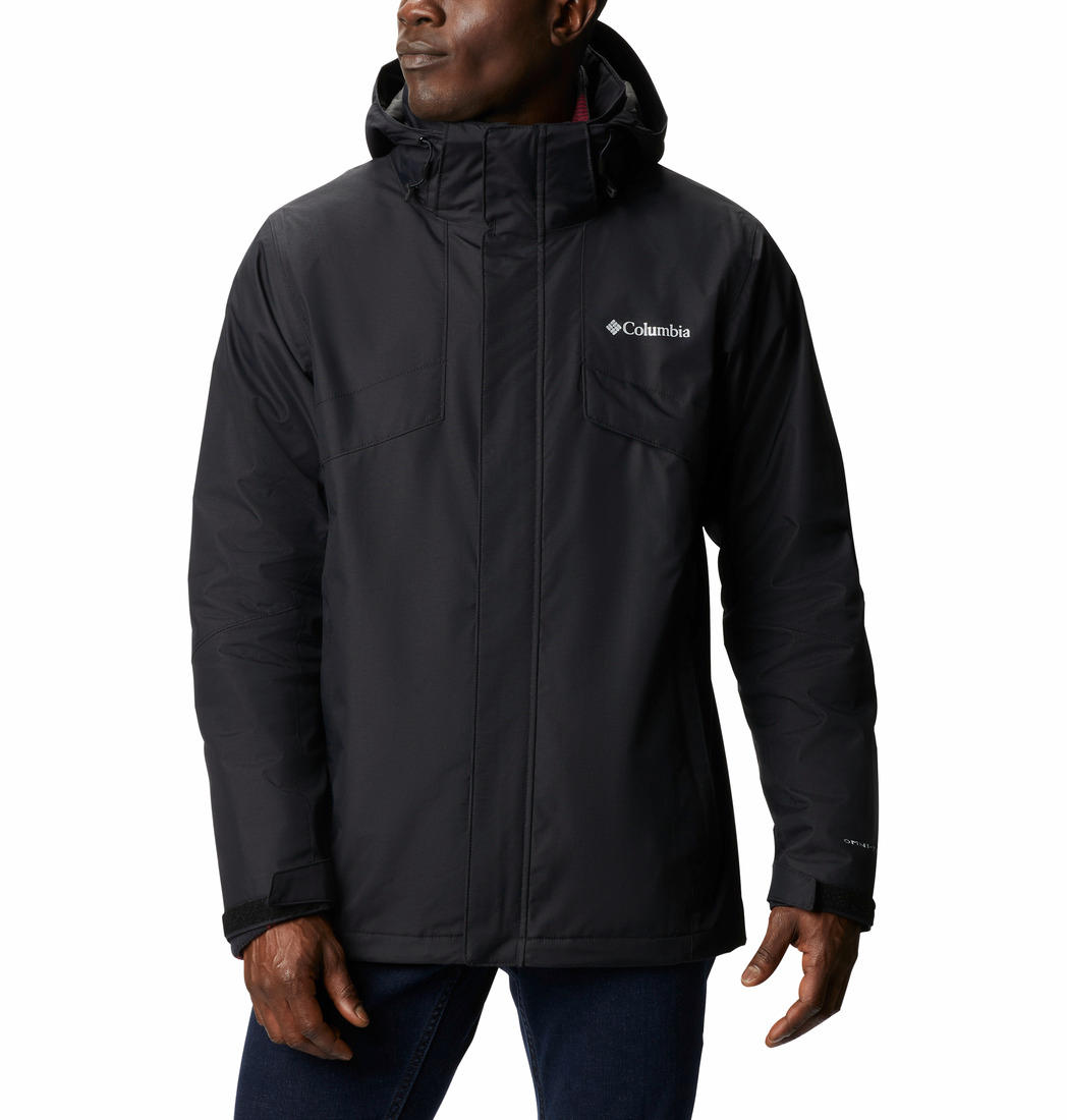 A Men Wearing Columbia Men Black Bugaboo II Fleece Interchange Jacket