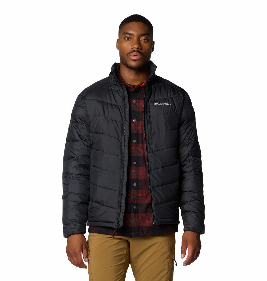 A Men Wearing Columbia Men Black Labyrinth Loop II Jacket