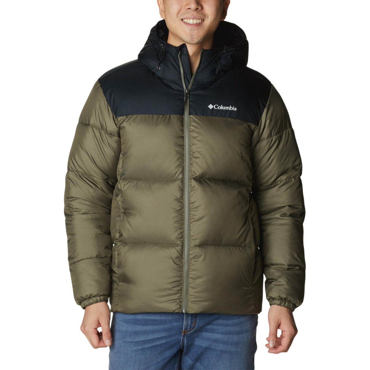 Columbia Men Green Omni-Shield Puffect II Hooded Down Jacket
