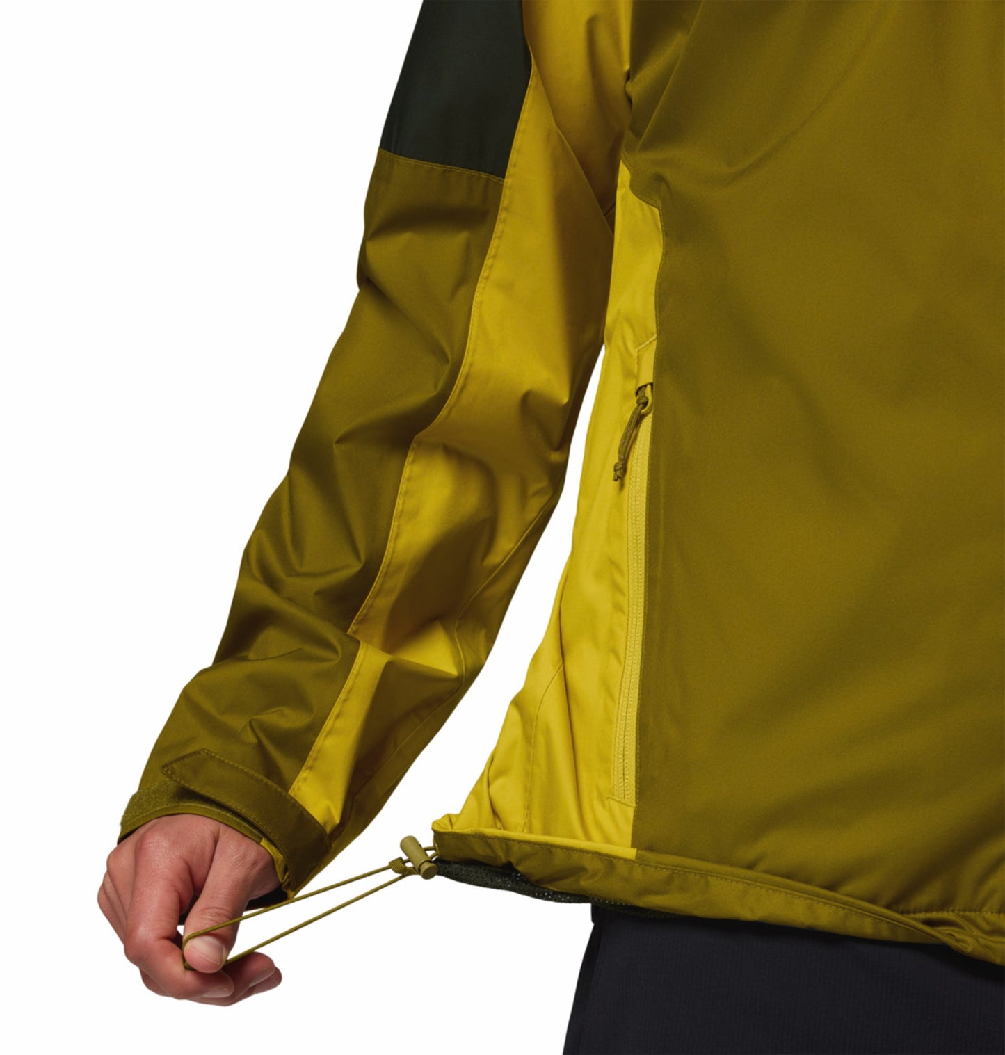 Columbia Men Olive Green Omni-Tech Waterproof Rain Jacket