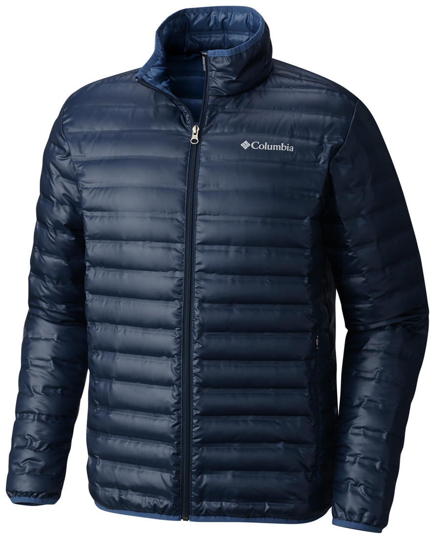 Columbia Men Navy Blue Heat Seal Flash Forward Down Jacket