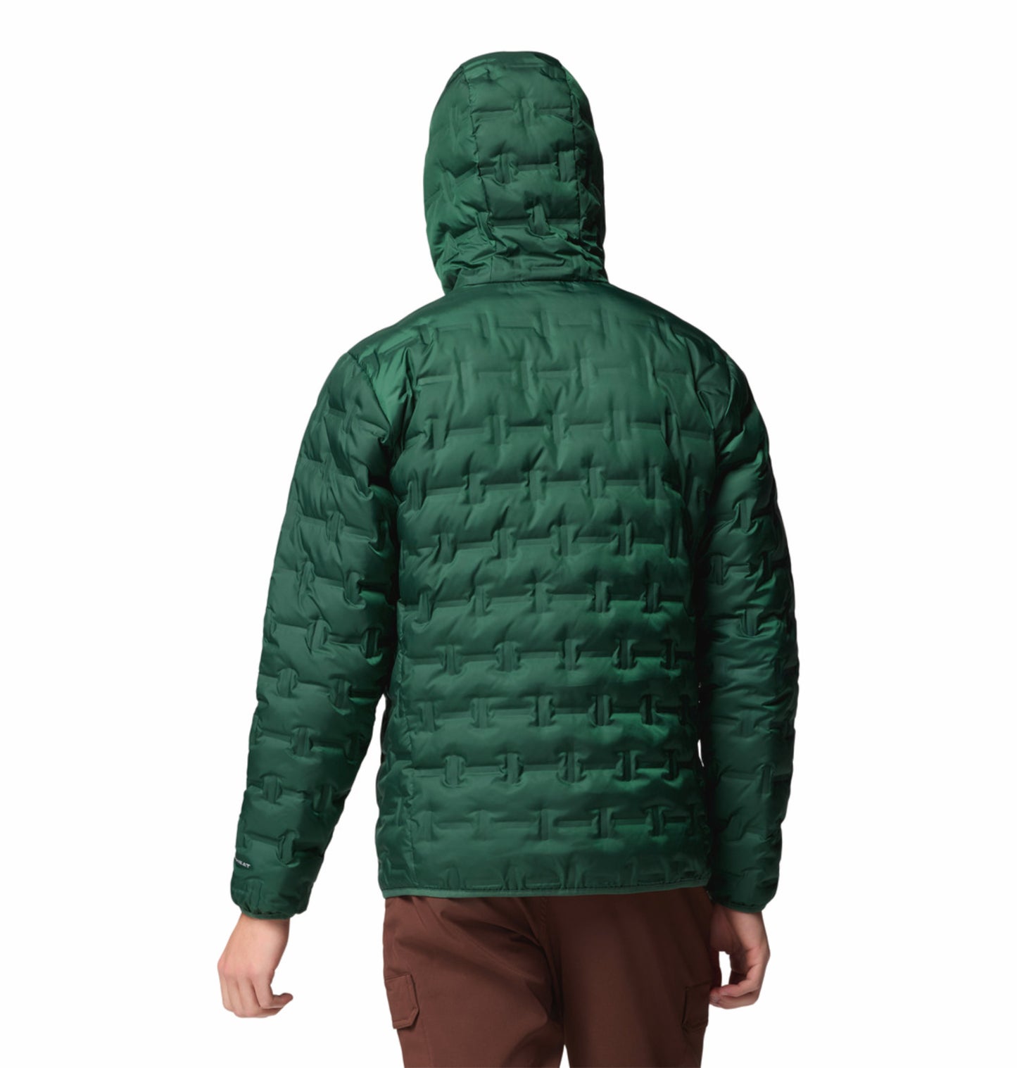 Columbia Men Green Omni-Heat Reflective Delta Ridge II Hooded Down Jacket