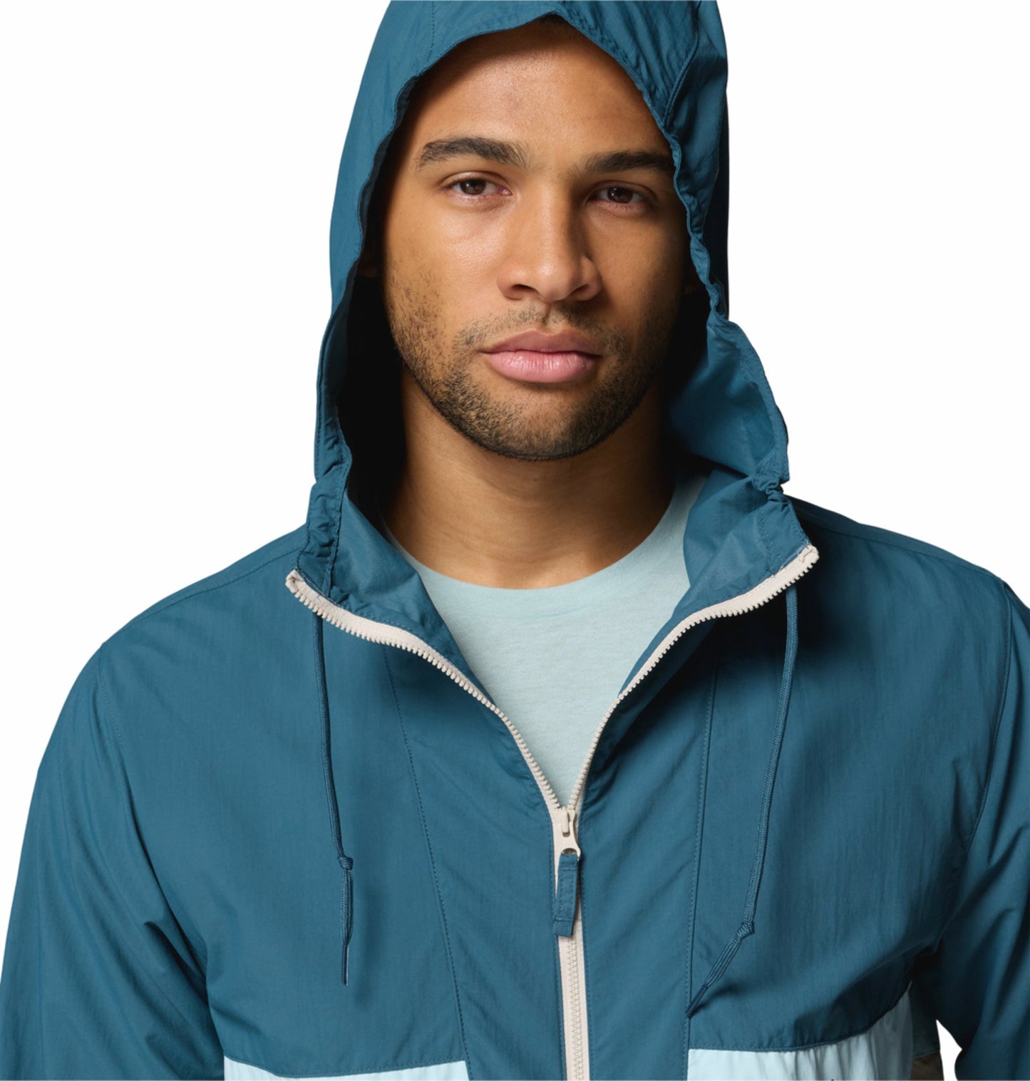 Columbia Men’s Blue Omni-Shade Spire Valley UV-Protective Windbreaker