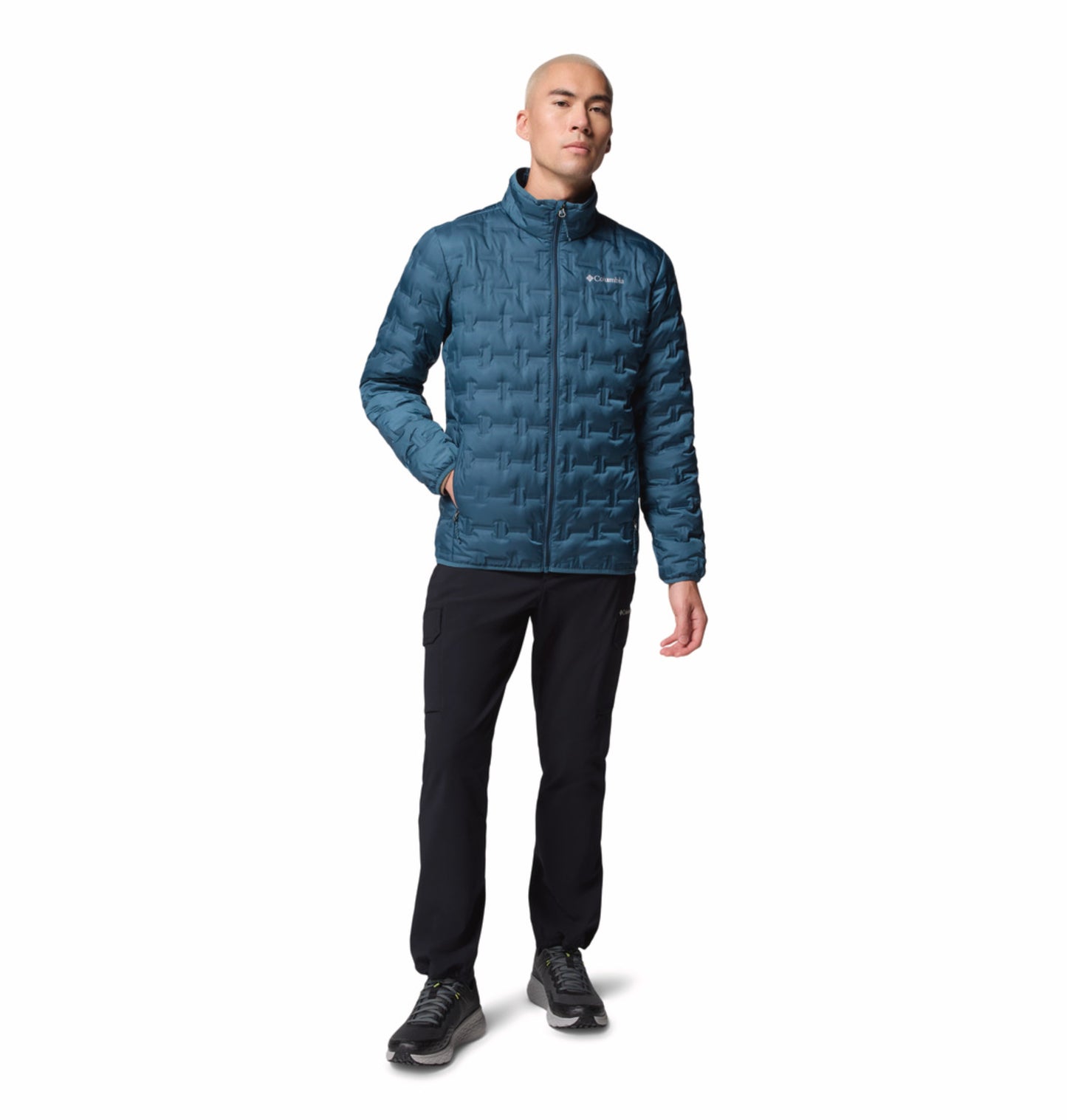 Columbia Men Blue Omni-Heat Reflective Delta Ridge II Down Jacket