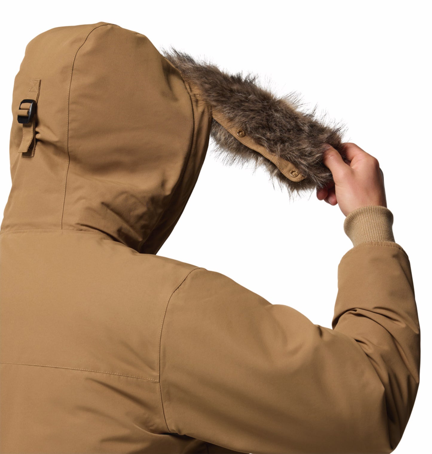 Columbia Men Brown Omni-Heat Inifnity Cape Ridge Hooded Bomber Jacket