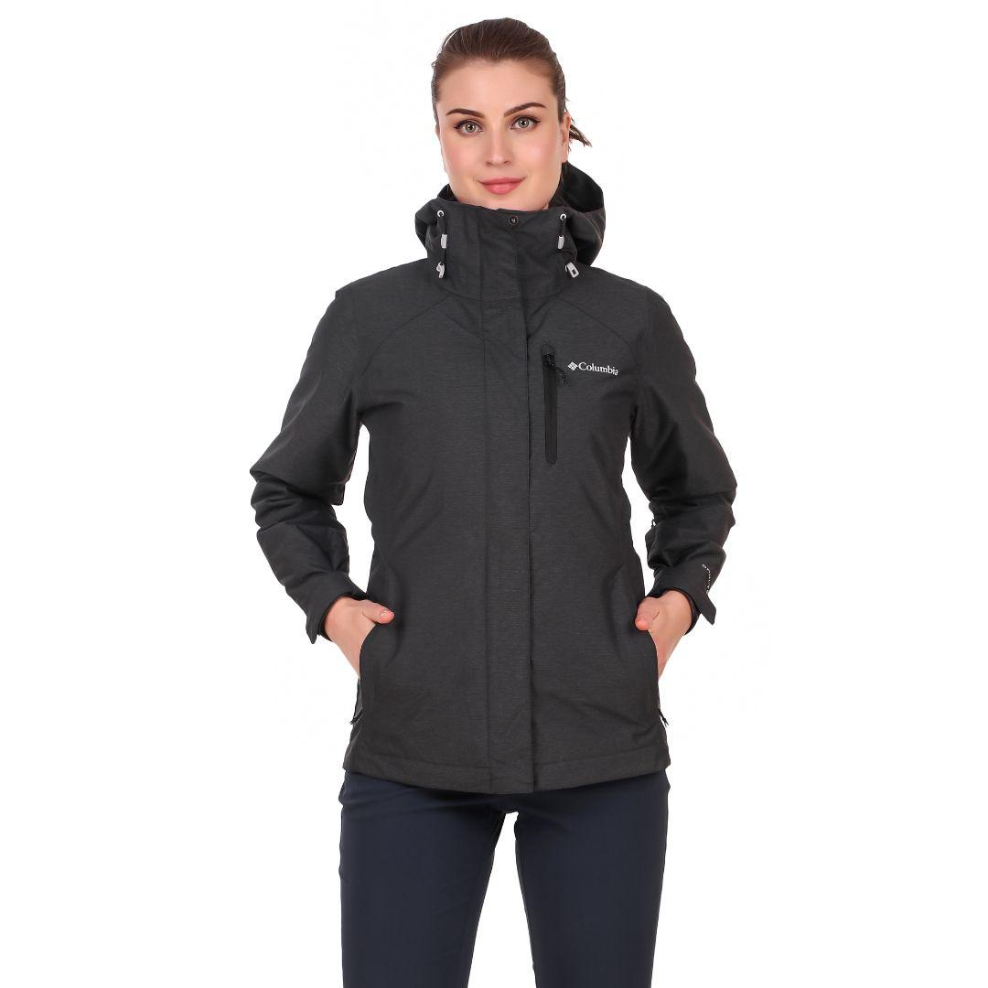 Columbia Women Black Omni-Heat Reflective Whirlibird IV Hooded Interchange Jacket