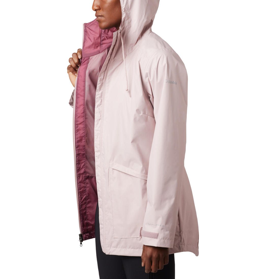 Columbia Women Red Arcadia Casual Jacket Waterproof