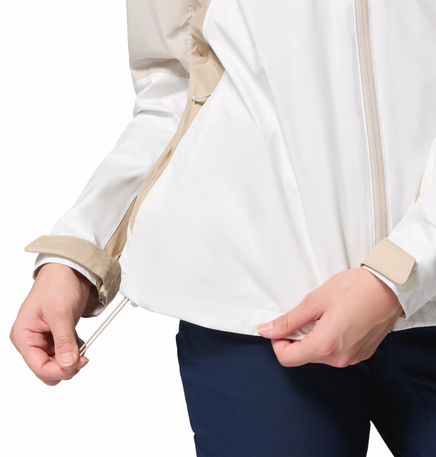 Columbia Women Omni-Tech Inner Limits IV Off-White Rain Jacket