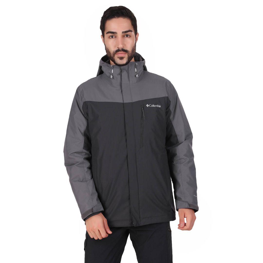 Columbia Men Black Omni-Heat Reflective Whirlibird IV Hooded Interchange Jacket