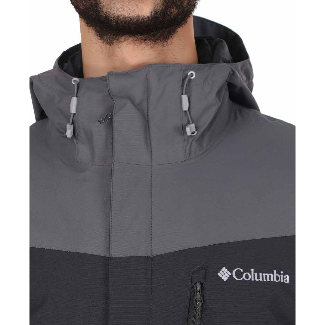 Columbia Men Black Omni-Heat Reflective Whirlibird IV Hooded Interchange Jacket