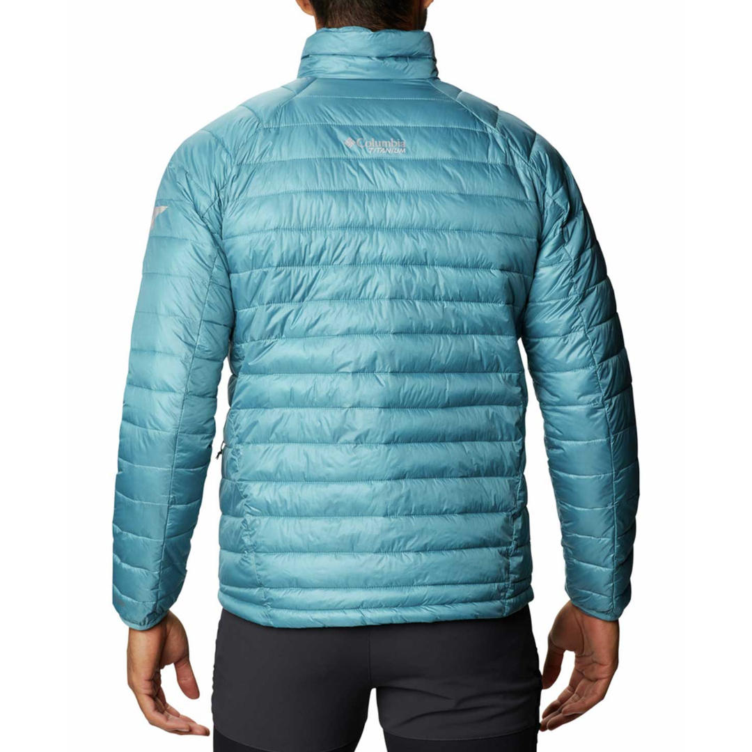 Columbia Men Blue Omni-Heat 3D Snow Country Down Jacket