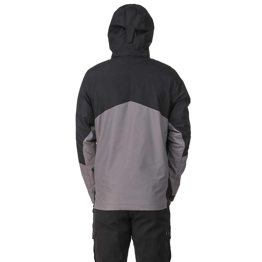 Columbia Men Grey Omni-Heat Reflective Bugaboo II Fleece Hooded Interchange Jacket