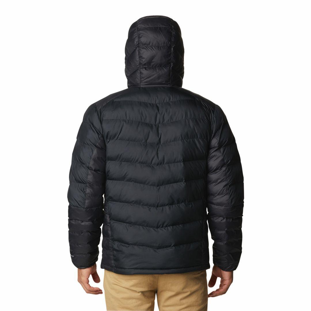Columbia Men Black Omni-Heat Inifnity Labyrinth Loop Hooded Down Jacket