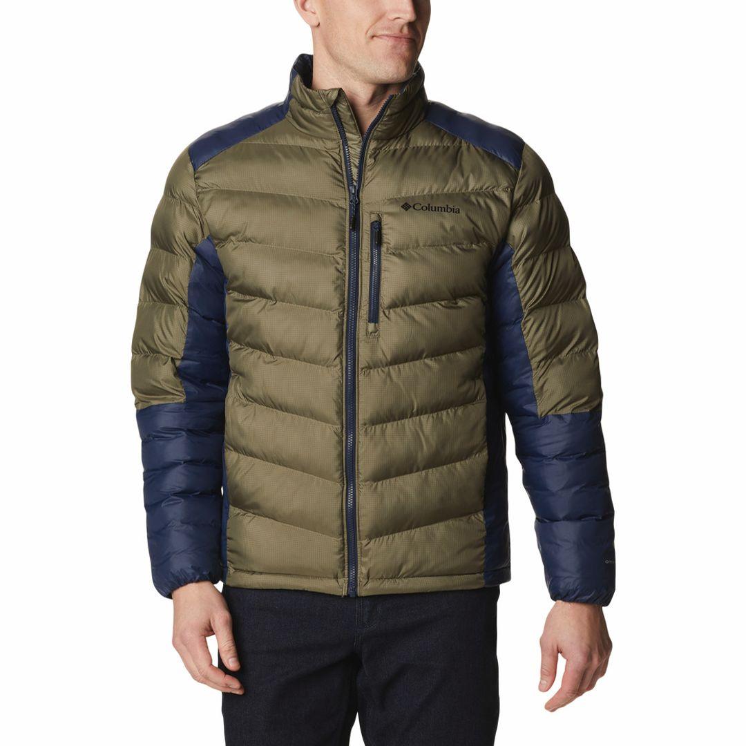 Columbia Men Green Omni-Heat Inifnity Labyrinth Loop Down Jacket