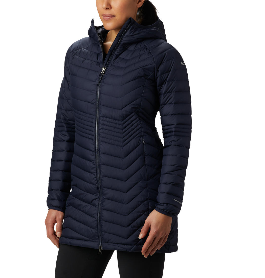 Columbia Women Navy Blue Powder Lite Mid Jacket
