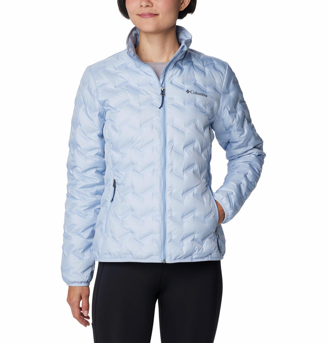 Columbia Women Blue Omni-Heat Reflective Delta Ridge Down Jacket