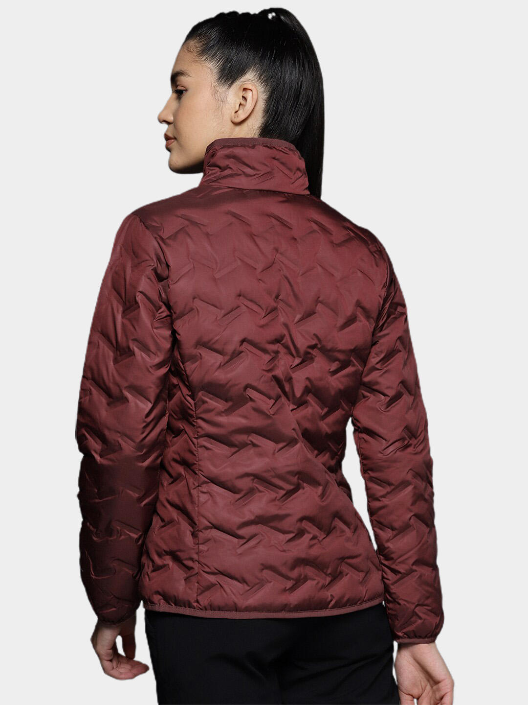 Columbia Women Maroon Omni-Heat Reflective Delta Ridge Down Jacket