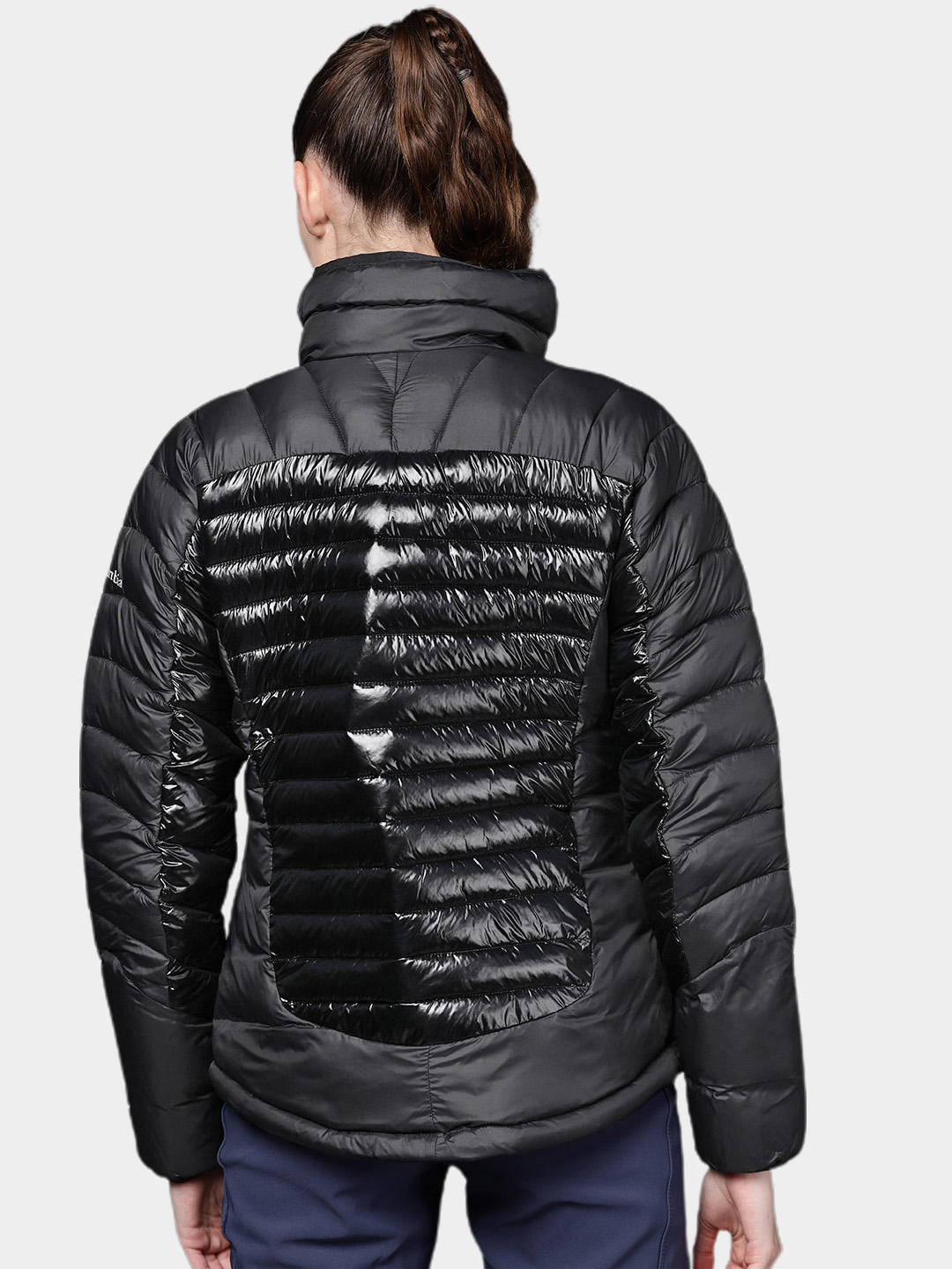 A Women Wearing Columbia Women Black Labyrinth Loop Jacket