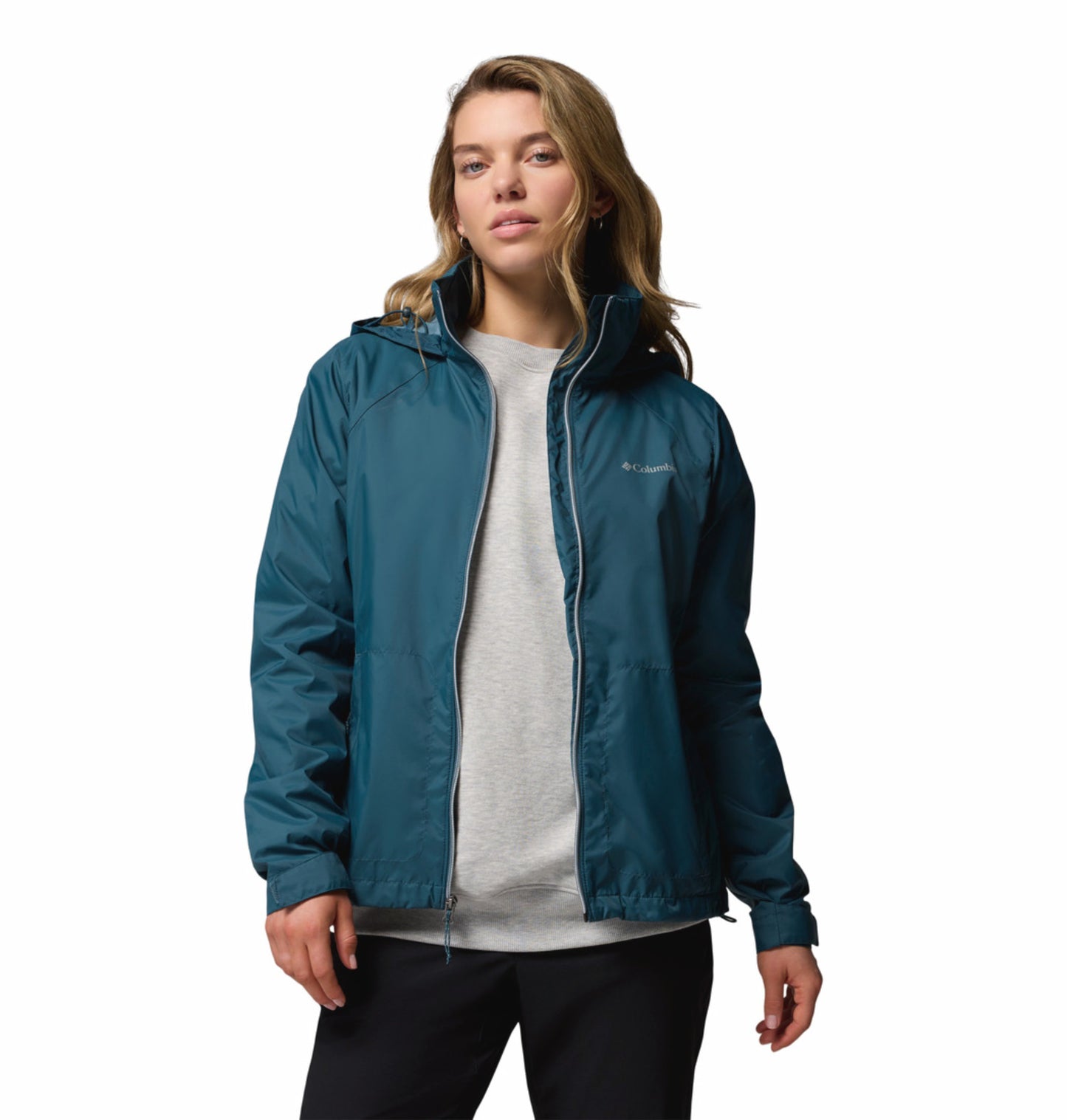 Columbia Women Blue Omni-Shield Switchback IV Rain Jacket