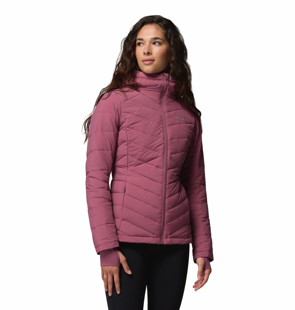 womens purple omni heat infinity joy peak ii down jacket